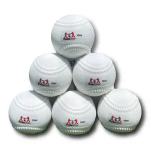 TwinTee 10oz Hitting Plyo Balls with Seams - 5 or 10 Pack - FREE Carry Bag - Increase Exit Velocity & Improve Barrel Control - Great for All Ages Baseball Training Equipment Bat Gear