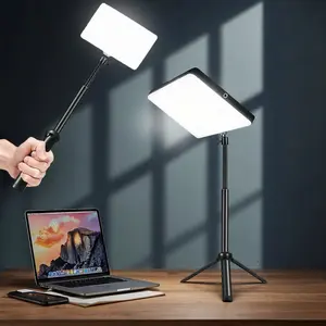 10 Inch USB Powered LED Ring Light, Adjustable Foldable Stand + Phone Holder, Live Streaming Video Conference Lighting, Vlog Camera Lamp, Video Fill Lamp, Photographic Fill Light