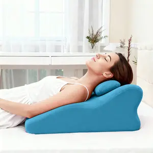 Contoured Memory Foam Bed Pillow, Ergonomic Spinal Alignment Pillow with Supportive Memory Foam and Multi-Functional Bedding Use