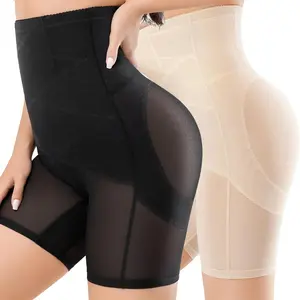 Women's High-Waisted Shapewear Leggings Net Lace Breathable Push-Up for Fitness Yoga High-Waisted Design Net Lace Material  Feature Black Minimalist Style