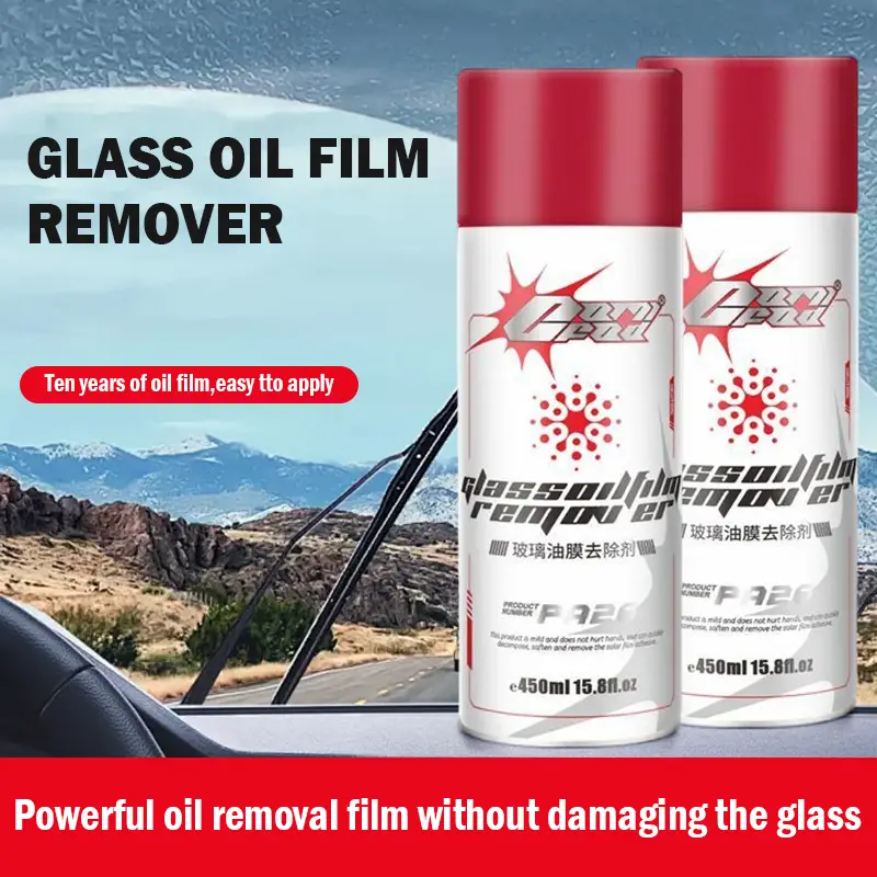 Glass Oil Film Cleaner powerful oil removal Spray Multi-Function Oil-Removing Fi...
