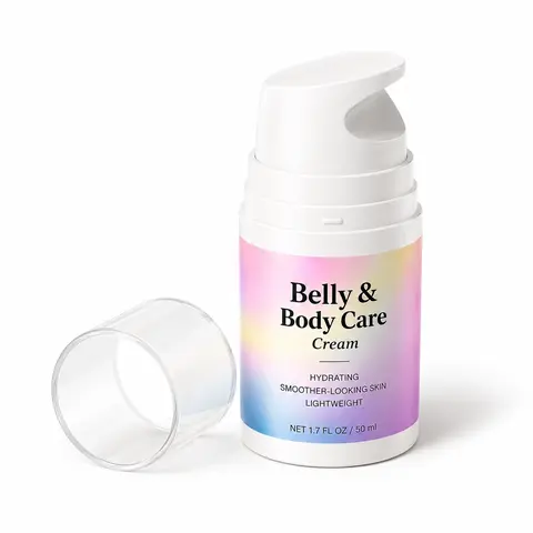 Belly Cream for Women, Hydrating Body Lotion & Lightweight Moisturizer for Dry Skin, Daily Body Care for Soft Smooth-Looking Skin, 50ml