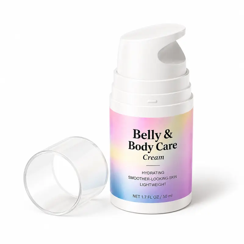 Belly Cream for Women, Hydrating Body Lotion & Lightweight Moisturizer for Dry Skin, Daily Body Care for Soft Smooth-Looking Skin, 50ml