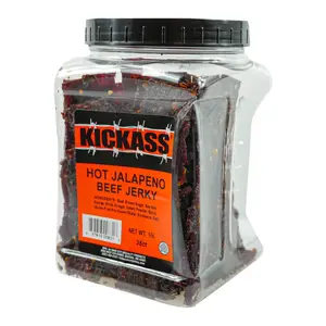 Kickass Hot Jalapeno Beef Jerky 35CT Tub Kickass Hot Jalapeno Beef Jerky 35CT Tub