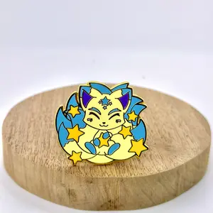 Kawaii Kitsune Nova Enamel Pin