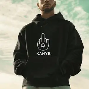 F Kanye Hoodie, Middle Finger Kanye Hoodie, Kanye Middle Finger Unisex Hoodie, Fuck Kanye Hoodie, Anti Nazi Tee, Unisex Fuck Ye Tshirt