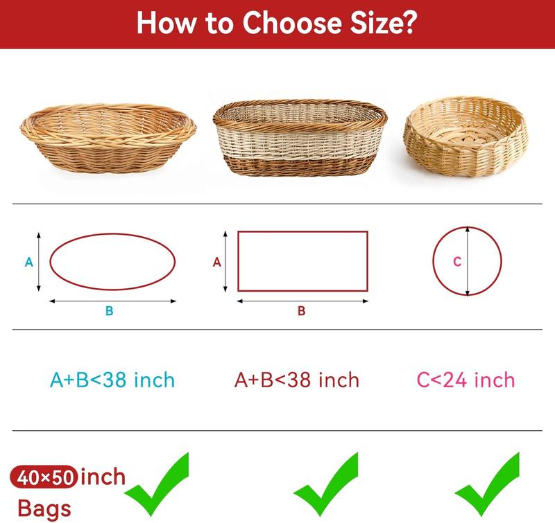 40"x 50" Cellophane Bags, 6 count Clear Cellophane Wrap 3 Mil Thick Plastic Wrapping Bags for Baskets Birthday Shower Party Favors 40"x 50" Cellophane Bags, 6 count Clear Cellophane Wrap 3 Mil Thick Plastic Wrapping Bags for Baskets Birthday Shower Party Favors