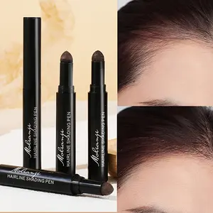 Waterproof Hairline Powder Filler for Natural Root Concealer, Waterproof, Suitable for All Skin Tones, Concealing Gray Roots And Sparse Hair, Natural Makeup Sponge Pen