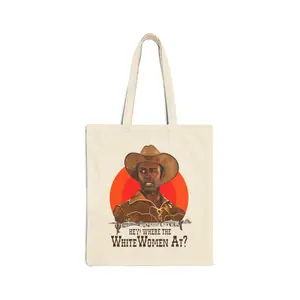 Blazing Saddles Cotton Canvas Tote Bag, Movie Tote Bag, Gift For Fans