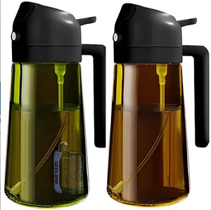 This is Geek Bar Leak-Proof Dual-Function Oil Dispenser - Ideal for Kitchen Use, Organiser for Bottles