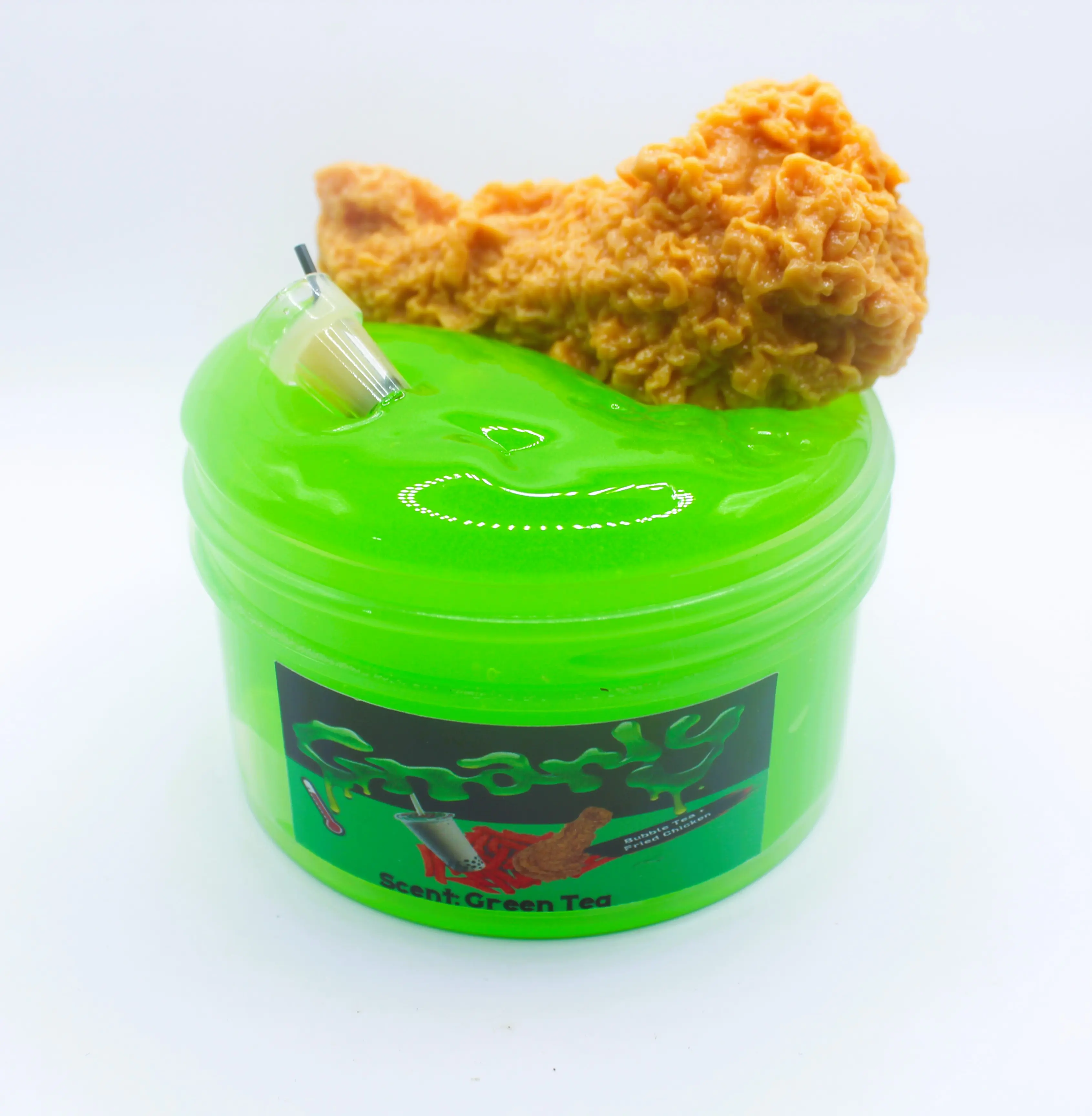 Gnarly Slime ~ Katseye Inspired Slime ~ Clear Green Slime ~ Good Vibes ...