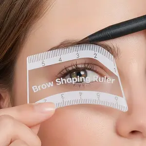 1pc Professional Brow Mapping Ruler Brow Shaping Ruler Pmu, Minute Fast Drawing Design Lip Easy Tool Permanent Mekup Stencils Reuse
