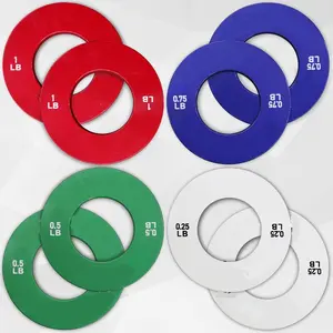 Fractional Weight Plates Set of 8 (0.25LB/0.5LB/0.75LB/1LB) - Micro Barbell Plates for Strength Training & Progressive Overload - Compatible with 2" Bars