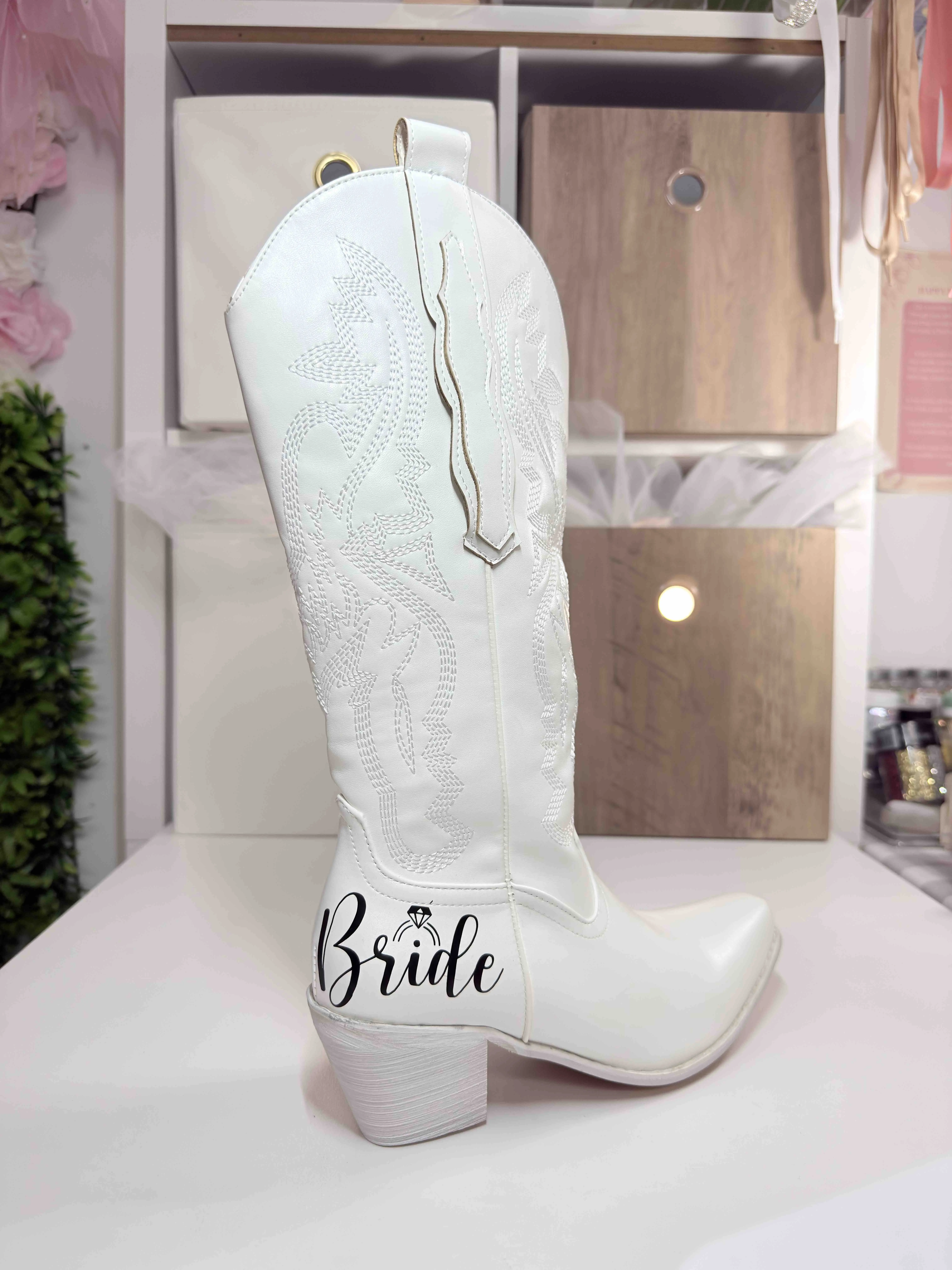 Bride Cowgirl Boots Wedding Personalizable Bride Cowgirl Boots Wedding Personalizable