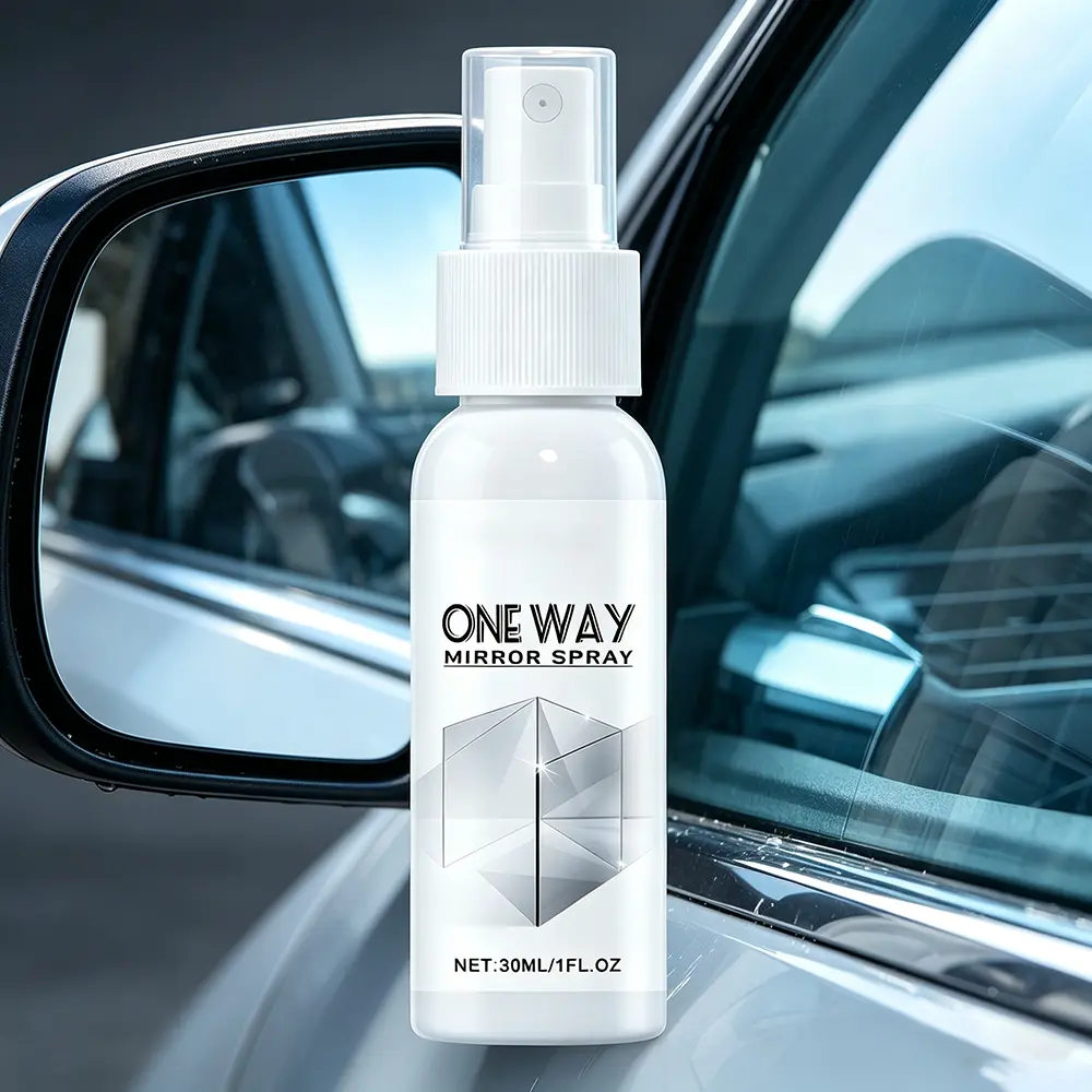 Glass & Mirror Cleaner Spray, Streak-Free & Quick Dry, Water-Repellent Anti-Dust, Safe for Car Rearview & Bathroom Mirrors, Summer Rain Driving Safety 2026, Water Spot Remover, Professional Detailer for Auto & Home, Spray Bottle, Surface Cleaner