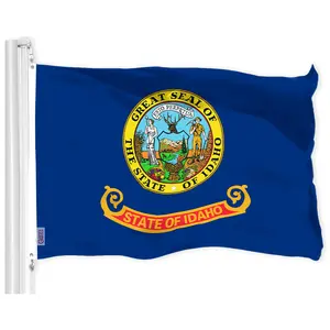G128 Idaho ID State Flag | 3x5 Ft | LiteWeave Pro Series Printed 300D Polyester | Indoor/Outdoor, Vibrant Colors, Brass Grommets, Thicker and More Durable Than 100D 75D Polyester
