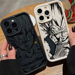 Hot Anime D-Dragons Balls Funda For Apple iPhone 17 16 15 14 13 12 11 Pro Max Soft Capa Eye Ladder Phone Case