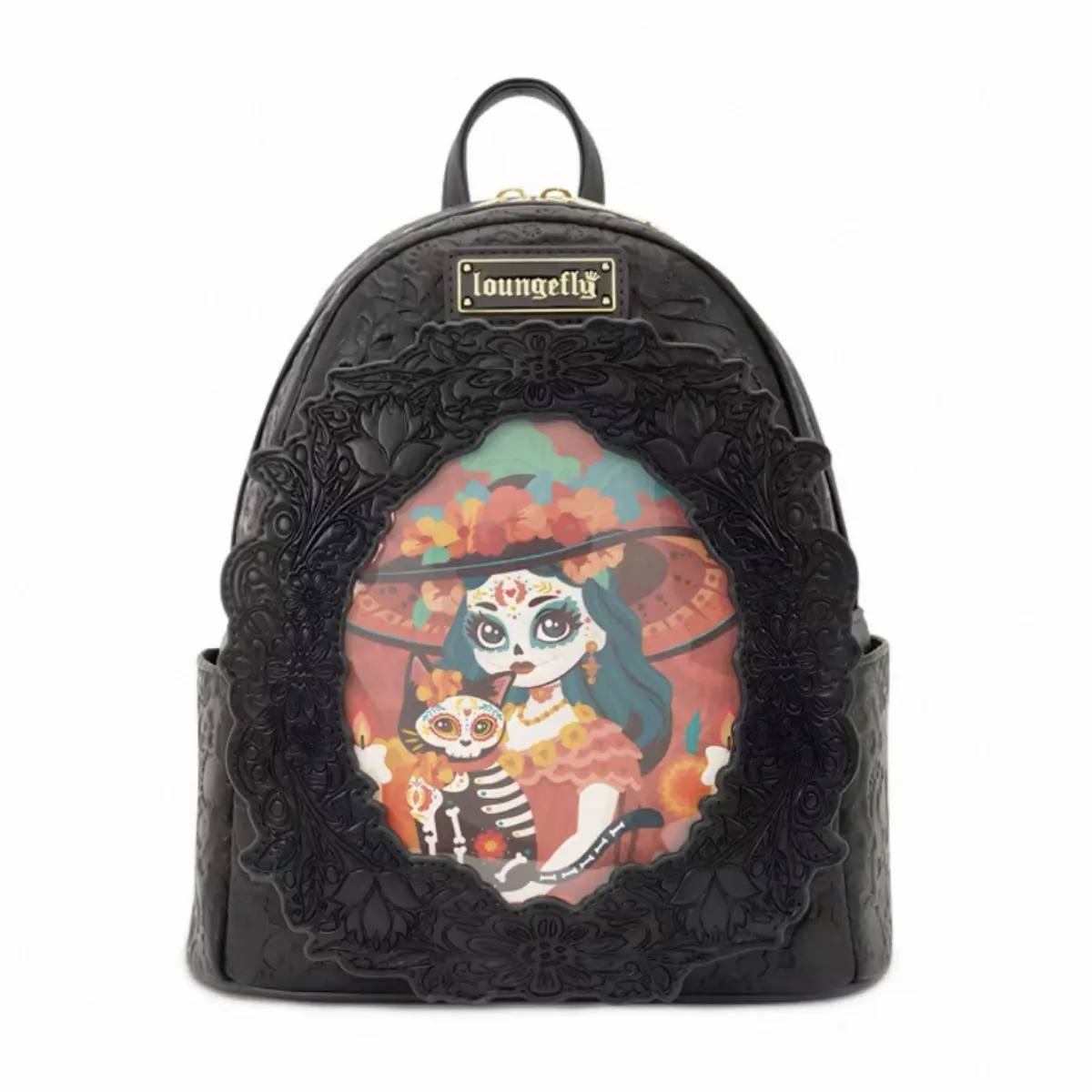 LF x Día de los Muertos Catrina Limited‑Edition Retro‑Illustrations Mini Backpack for Women