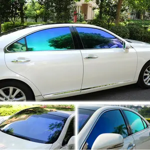 Purple Blue Car Front Window Tint Solar Film UV Protection Scratch Resistant 60% VLT 29.52" x 9.84 Ft