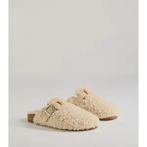 Cozy Glam Slip-On Clogs