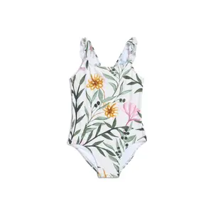 GIRLS' JASMINE PRINT RUFFLE SWIMSUIT (FINAL SALE)