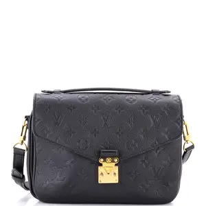 Pre-owned Louis Vuitton material Messenger Bags Pochette Metis Monogram Empreinte Leather by Rebag
