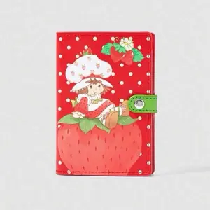 Strawberry Shortcake Passport Holder, Strawberry-Themed Design, Lightweight Travel Protection Accessory