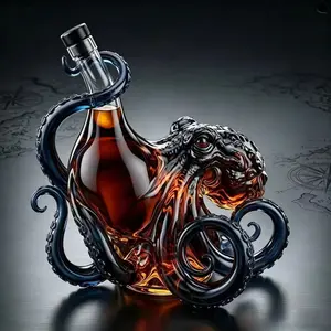 Handmade High Borosilicate Glass Octopus Bottle, Creative Whiskey Brandy Xo Tequila Dispenser, Unique Bar Decor, 1pc 2026 New Model