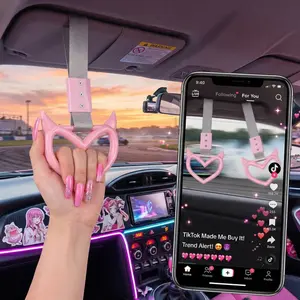 2-Pack Heart Handle Drift Pendant Keychains – Red Devil Car Charm Accessories