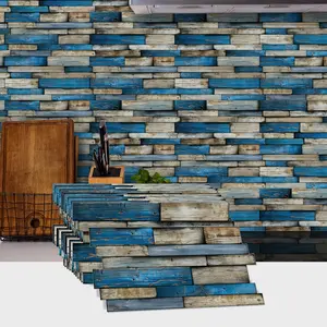 (12pcs/24pcs/48pcs) Irregular Shaped Tiles, Wood Grain Wall Stickers, Easy to Apply Waterproof Wall Decals, Suitable for Kitchen, Bathroom Countertops, Wall Decor, 24.6cm x 12cm #TOP PICKS