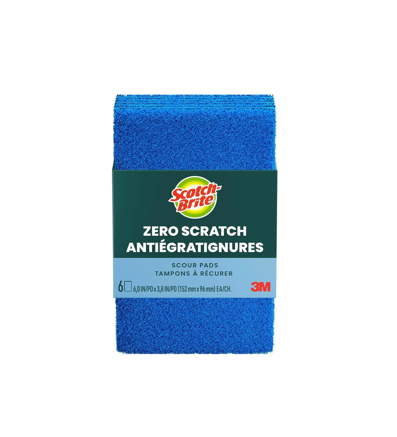 Scotch-Brite Non-Scratch Scour Pads, Scouring Pads for Kitchen and Dish Cleaning, 30 Pads