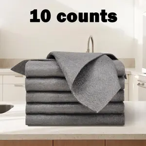 10 Pack Thickened Magic Cleaning Cloth - Reusable Renewable Microfiber Wizardry Cloth, Lint-Free Quick Clean for Windows, Mirrors & Cars, Sparkling Streak-Free Wiping Towels for Home & Auto Use