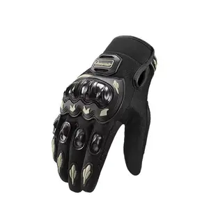 Motorcycle riding gloves for outdoor use, suitable for both men and women, breathable, anti-fall, wear-resistant, touchscreen compatible, protective gloves for all seasons