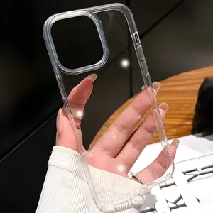 iPhone 16 Pro Max Transparent Case, Non-Yellowing Military Grade Drop Protection, Shockproof iPhone 16/X Frame Cover