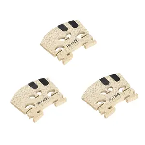 LADE Violin Bridge  Maple Ebony Double U Solid Wood Bridge for Balanced Tone Violin Practice Performance