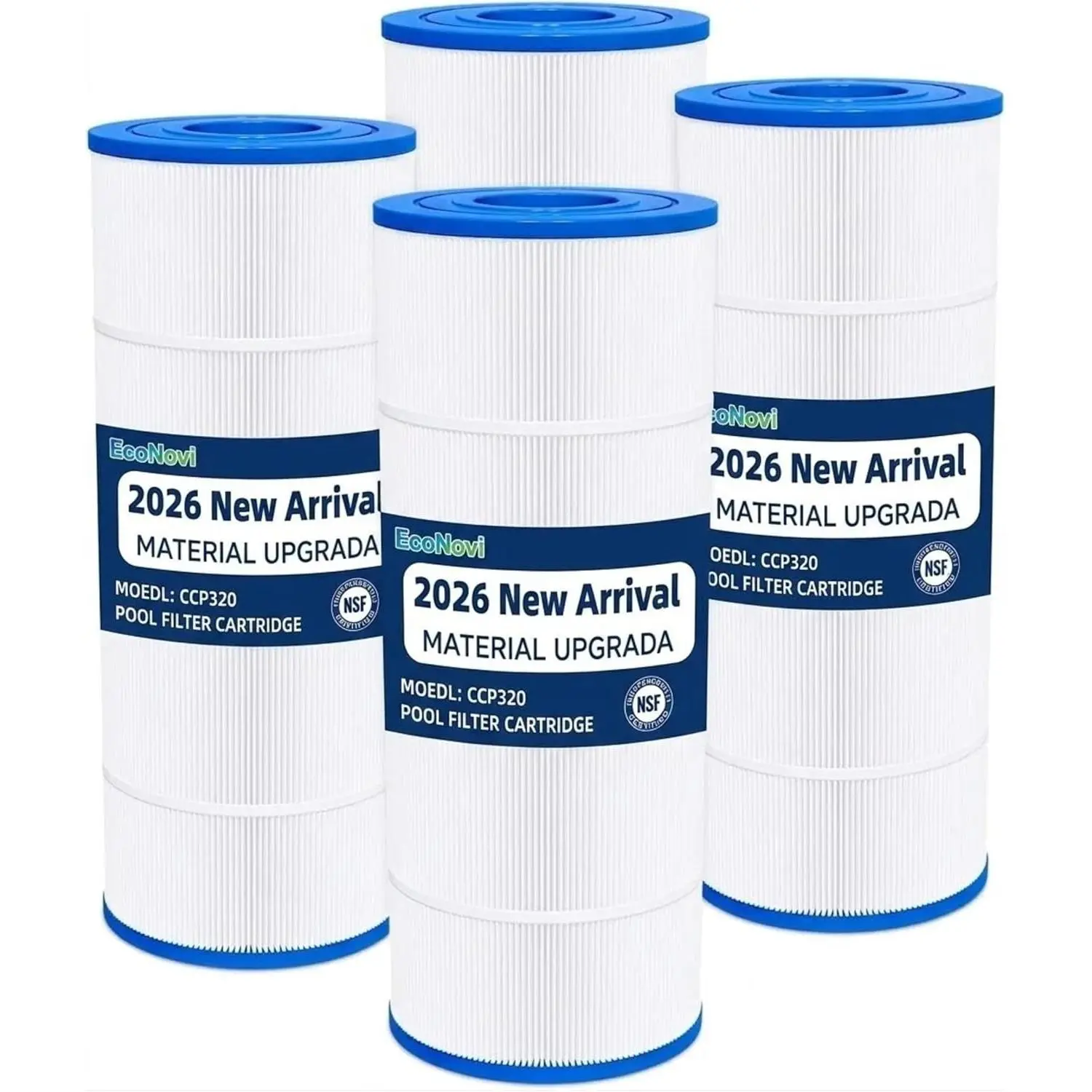 CCP320 Pool Filters Cartridge Compatible with Pentair Clean & Clear Plus 320, Replaces Pleatco PCC80-PAK4, Pentair R173573, 178580, 160340, 4×80 sq. ft, 4-Pack