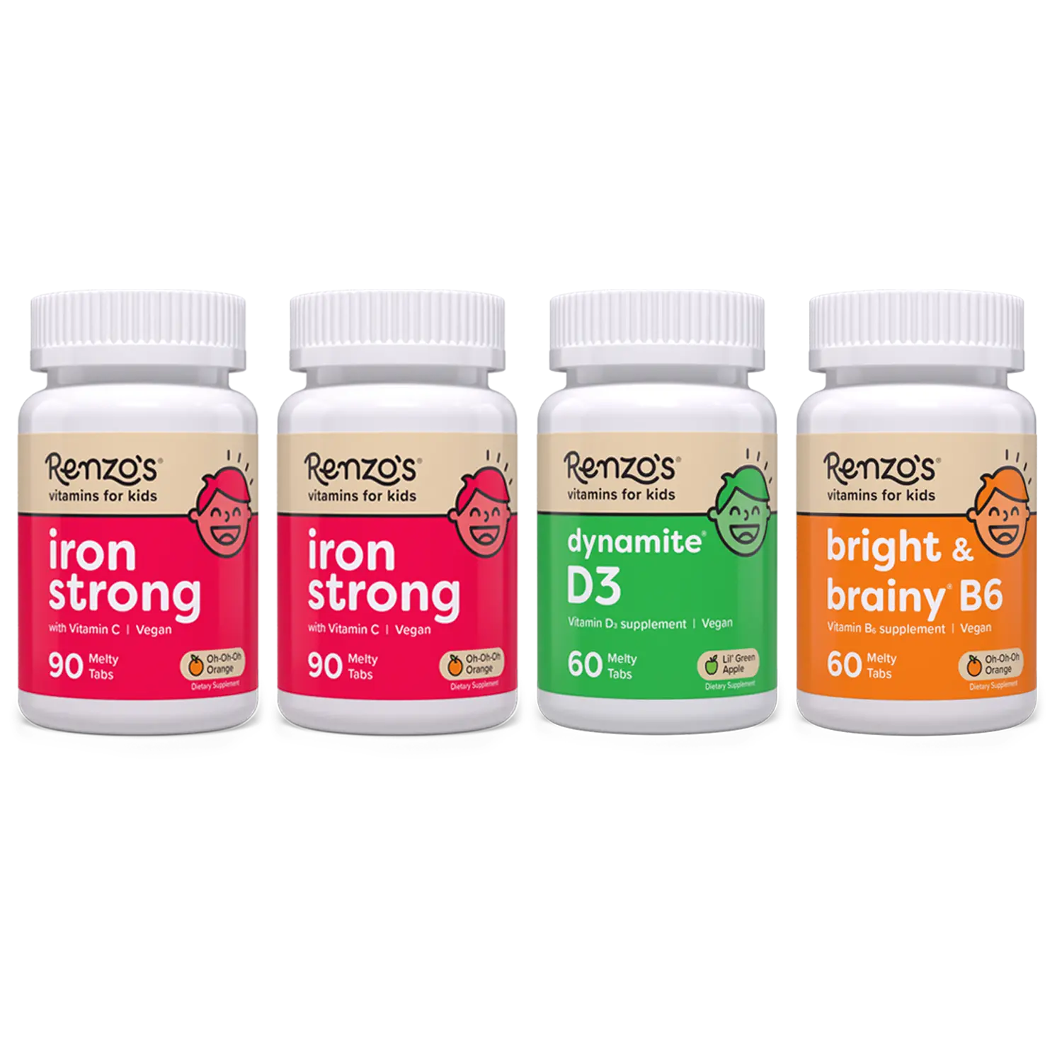 Renzo's Vitamins Mighty Kid Tablet Multi-Pack Supplement - US Children's Healthcare, Nutrition Support, Brain Health Dietary Supplement, 15% Off Discount