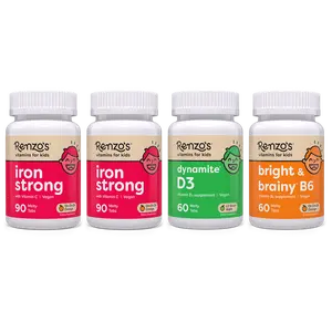 Renzo's Vitamins Mighty Kid Supplement Bundle