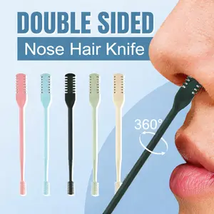 3Pcs Nasal Hair Cutter & Trimmer, 2026 Summer New 360° Rotary Nose Hair Remover with Ear Picker, Portable Grooming Essential for Men & Women Travel Essential