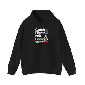 Catch Flights Not Feelings PHAEVERS Unisex Heavy Hoodie