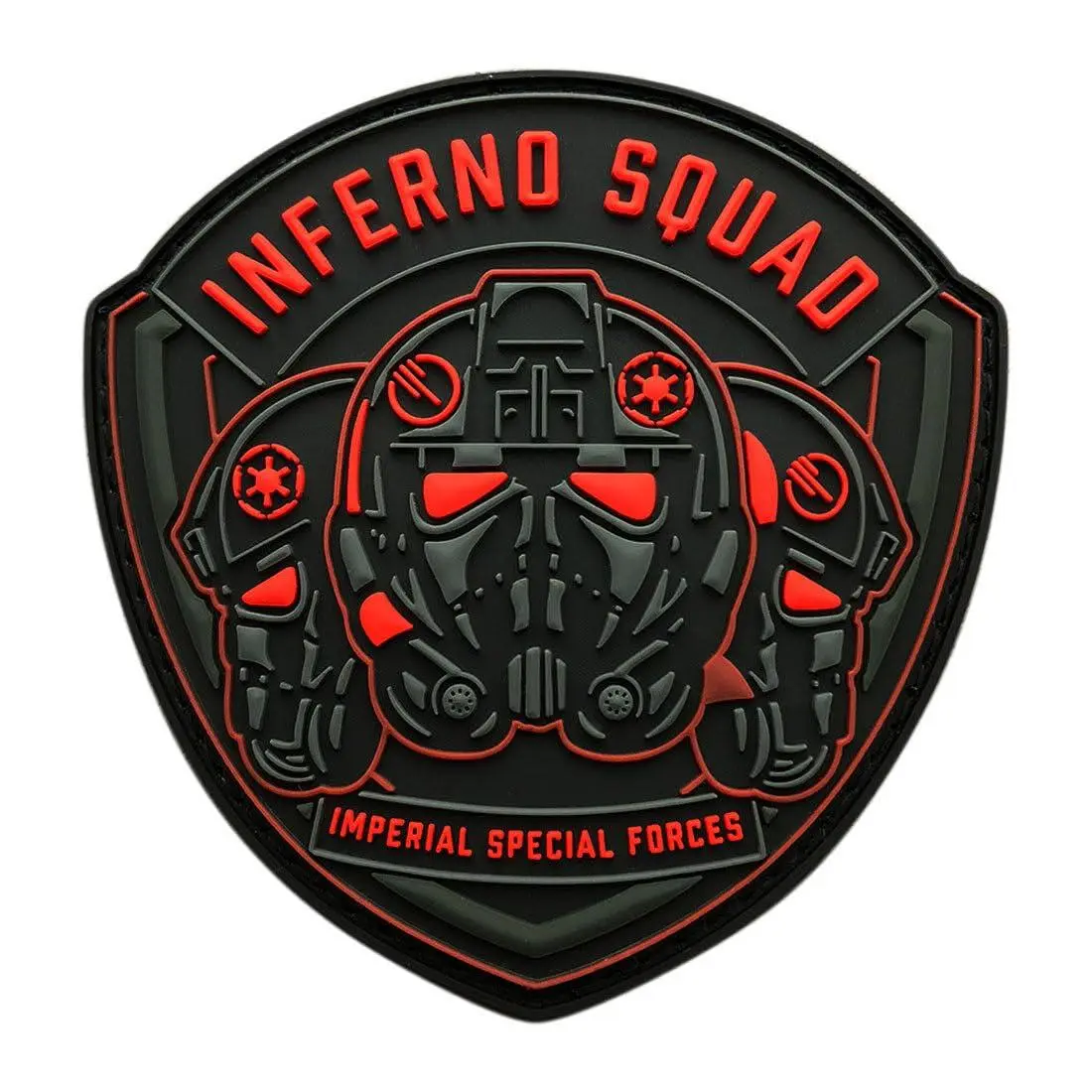 Inferno Squad Imperial Special Forces Patch [3D-PVC Rubber -“Hook” Fastener -MIN11]