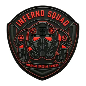 Inferno Squad Imperial Special Forces Patch [3D-PVC Rubber -“Hook” Fastener -MIN11]