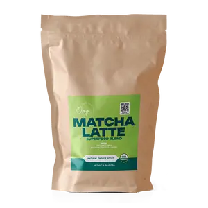 Organic Matcha Latte Superfood Blend Bulk 2lbs - Creamy, Natural, Low Sugar Tea Beverage with Coconut Milk Perfect for Everyday Sip
