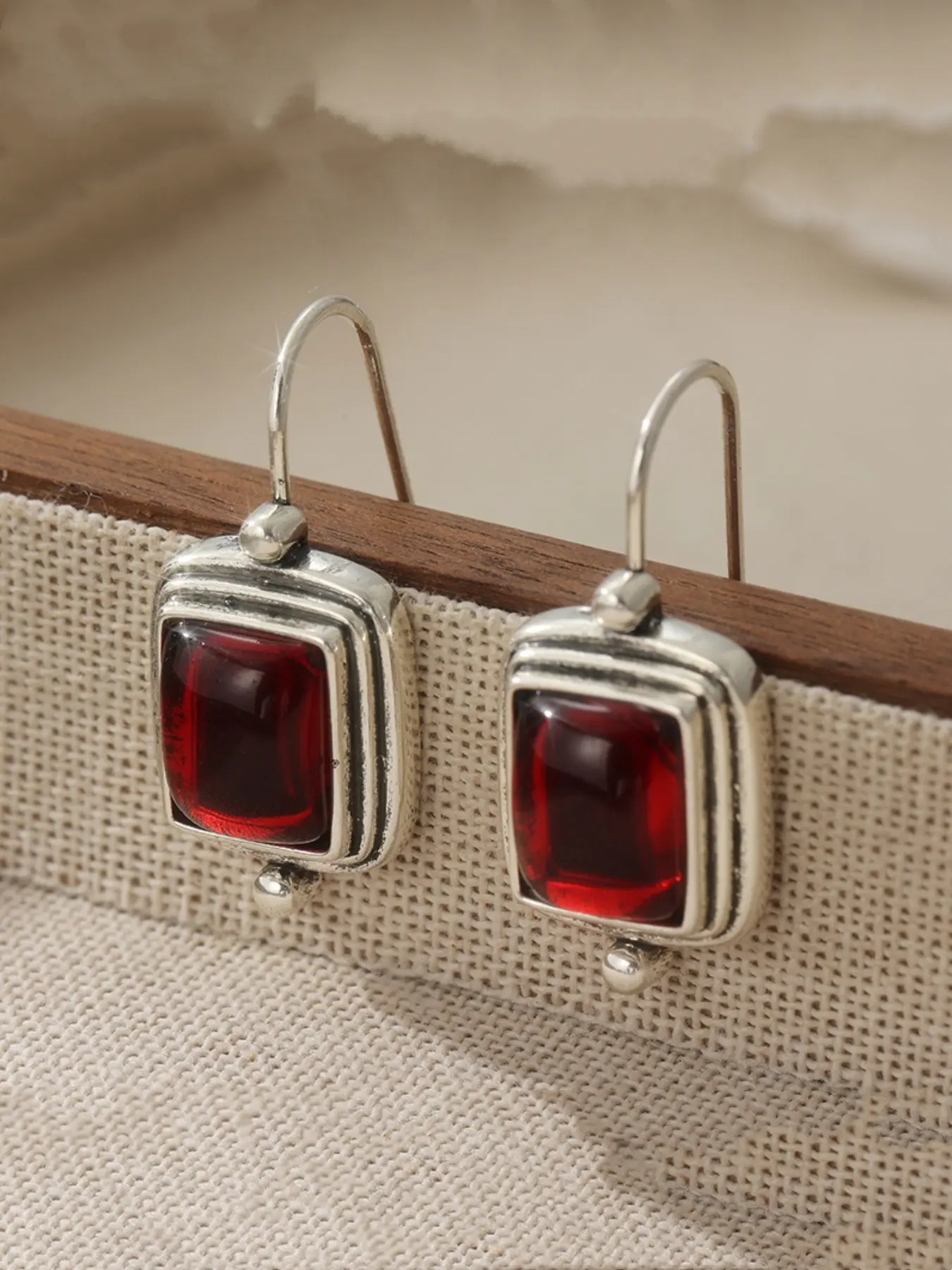 Fashion Vintage Flair Square Earrings for Women, Vibrant Versatile Statement, Ideal Gift for Daily Wear and Vacation, Elegant Copper Jewelry