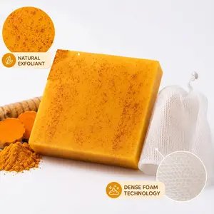Kojic Turmeric Face Soap, KojicWeekly DealsSoap, Face Cleansing Soap, Turmeric Face andBody Soap, Kojic Face and Body Soap Sensitive Body Care Lemon Soothing Plant Daily