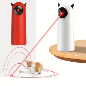 Automatic Laser Cat Toy, Auto-rotating Infrared Light, Multi-level Adjustment, Fast and Slow Mode, Battery Not Included