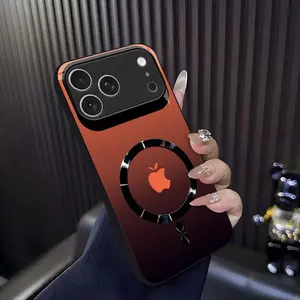 Glossy Mirror Lens "SMILE" Series Luxury Gradient MagSafe Shockproof Cover for [iPhone 17 Pro Max] 952