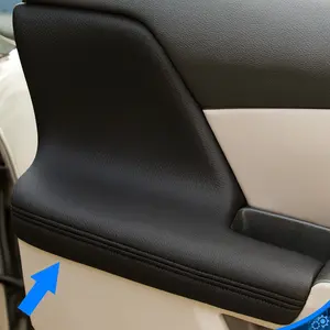 Pair For 2011-2016 2017 Honda Odyssey Door Panel Armrest Vinyl Cover Trim Black