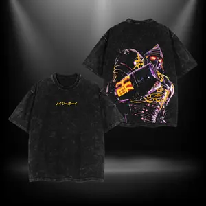 Noisy boy - Real Steel Menswear Gift for movie fans Top Apparel Classic Oversized Seamless Simple Straight Man designer shirts Men's Regular Fit Floral Print Tee