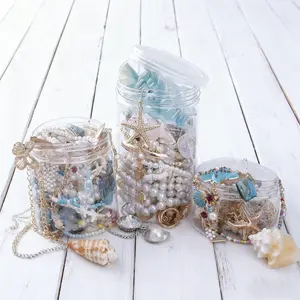 Ocean style Mystery jewelry jar- Jewelry Box for Women, Summer Gift Set (Necklace, Earrings, Rings) - Unique Birthday Gift for Her new jewelry jar Organiser Pearl mystery jewellery jar shell  jewelry  box Multi Compartment Design